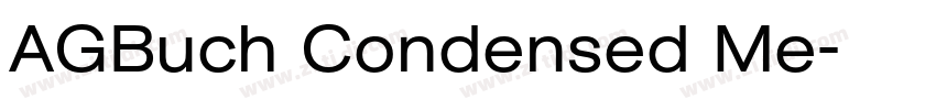 AGBuch Condensed Me字体转换